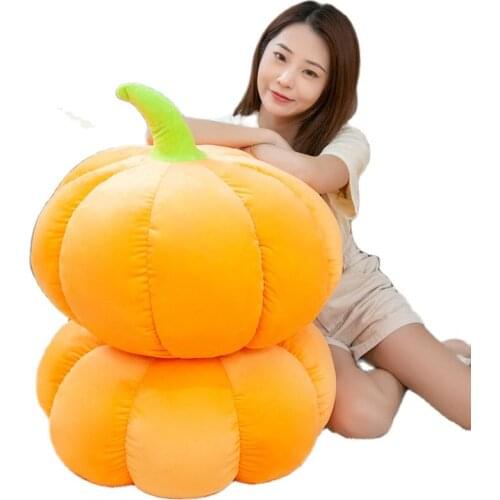 Halloween creative pumpkin pillow soft filling, non-deformable comfortable fabric, soft cute and cute holiday gift home decor to