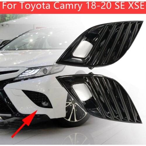 L/R Front Fog Light Bezel Lamp Cover 81481-06210 81482-06210 for Toyota Camry 18-20 SE XSE
