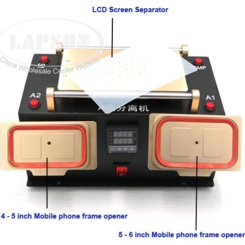 3 in 1 Multifunction Preheater Station + Bezel Middle Frame Separator Machine + Vacuum Separator for Samsung LCD Refurbish S-858