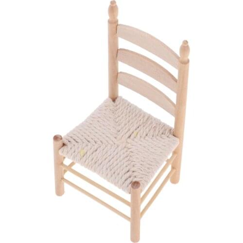 Dining Table Chair Model for 1:12 Scale Dollhouse Miniature Living Room Furniture #3