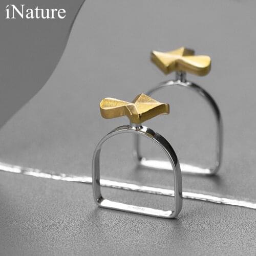 INATURE Sterling Silver Love Arrow Finger Ring