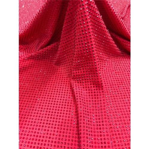 Newest embroidered net tulle mesh lace SYJ-108683 for wedding dress with beads