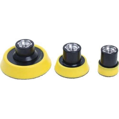 New 3Pcs M10 Air Angle Grinder Polish Pad Kit 1 2 3 Inch Hoop and Loop Backed Panel Backing Pads Fits Sanding Disc Sander Abrasi