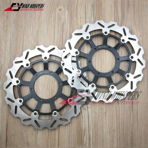 2XPcs Flower Motorcycle Front Brake Disc Rotor For Honda CBR1000 RR CBR 1000 RR CBR1000RR 2008-2015