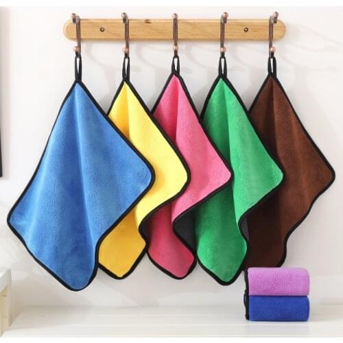 Car Microfiber Cleaning Towel Auto Care Absorbent Dry Detailing Washing Cloth Wiping Rags for Vehicle Window Door Seat Dashboard