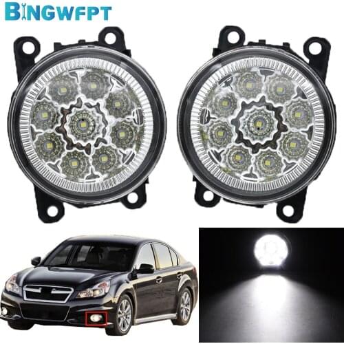 Fog Light Headlights Car H11 LED 12V For Subaru Legacy 2010 2011 2012 Fog Lamp Assembly Daytime Running Light