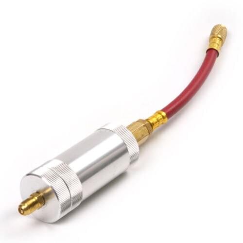 R134A R12 R22 Car Air Conditioning Refrigerant Inline Oil Dye Injector 2oz 1/4"