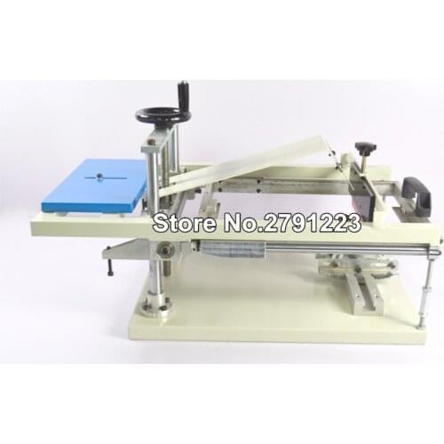Manual Cylinderical Screen Printing Press Pen Mug Bottle Printer Press Bottle Cup Pen Surface Curve Press Equipment DIY Machine