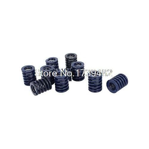 16mm OD 20mm Long Light Load Stamping Compression Mold Die Spring Blue 10pcs