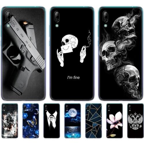 For Huawei Y7 2019 Case Huawei y7 pro 2019 SiliconTPU Cover Soft Phone Case on Y7 2019 Y 7 Y7Prime Y7 Prime 2019 global version