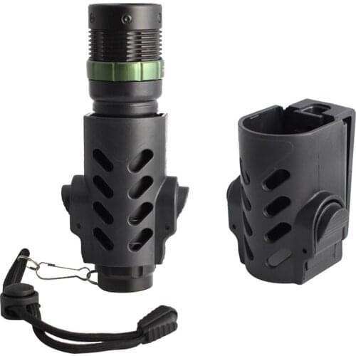 Bugleman Tactical Flashlight Case Pouch Holster Belt Clip Torch Cover Survival Kits LED Lighting Pouch Hunting Accessories