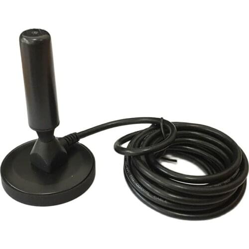 DVB-T/FM TV antenna 20dbi high gain dual band indoor aerial sucker base 3m cable IEC TV connector