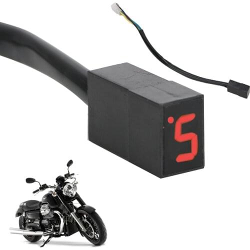 Universal Motorcycle Exterior Gear Indicator LED Display Motorcycle Shift Lever Sensor 5 Gears