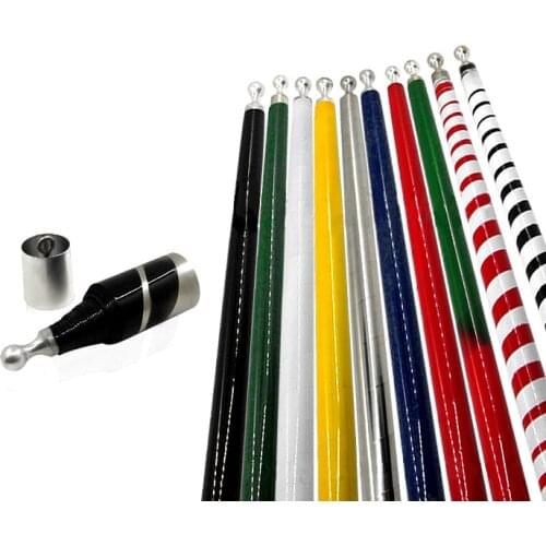 Metal Vanising/Disappearing Canes Zebra(black/red available) Magic Tricks Stage Bar Gimmick Comedy Wand to Silk Magie Magician