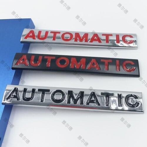 1pcs metal AUTOMATIC car logo 3D stereo modified tail body car stickers emblem car styling Badge Auto Accessories decal