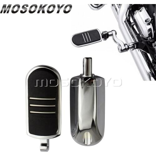 2pcs Male Mount Motorcycle Highway Footpeg Foot Rest For Harley Touring Dyna Heritage Softail V-Rod Sportster Iron 883 1986-2013