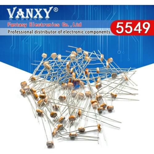 20pcs 5549 light dependent resistor photoresistor resistor 5mm photosensitive resistance 35513