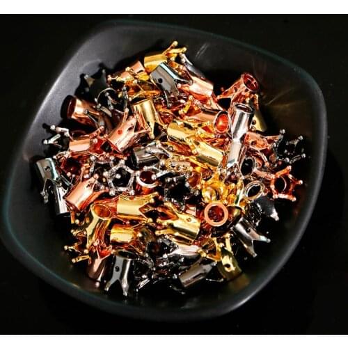 5Pcs/Lot Beads Gold Color Crown Shape Copper Beads For Making DIY Jewelry Bracelet 2020 Gift Handmade Necklace