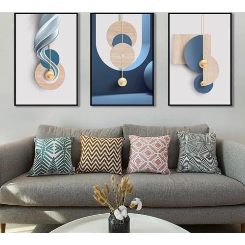 Geometric Abstract Picture Decorative Poster Canvas Painting Modern Wall Art Picture Living Room Home Decoration Wall Decor