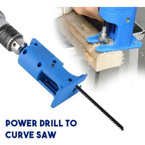 Electric Drill To Electric Saw Adapter for Hand-held Portable Reciprocating Saw Wood Metal Cutting Adapter for Band Saw Blade
