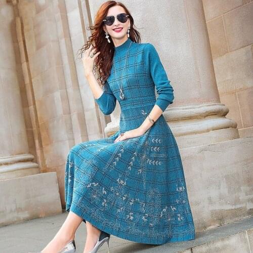 Модные платья в клетку Jazinply China At AliExpress