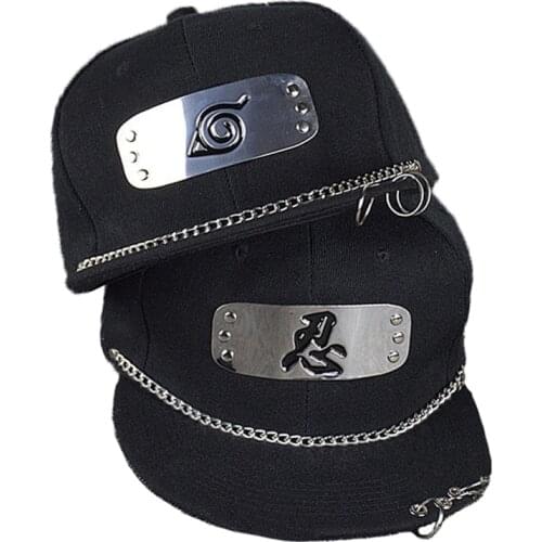 Autumn Punk Style Metal Ninja Cosplayer Hip Hop Flat Cap for Men Women Unisex Japanese Smiple Anime Snapback Hat Fit Cool PY24