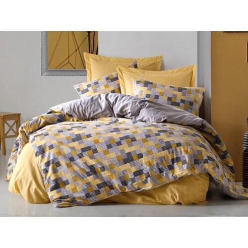 Cottonbox Minimal Elon Double Personality Duvet cover set Yellow