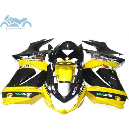 Customized Injection fairings kit for KAWASAKI Ninja 250R ZX250 2008-2014 sport fairing kits EX250R 08-14 yellow black body kits