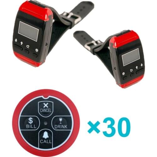 Hot Sell CE Certificate 433mhz Wireless Service Calling System For Call Waiter Restaurant Service Button