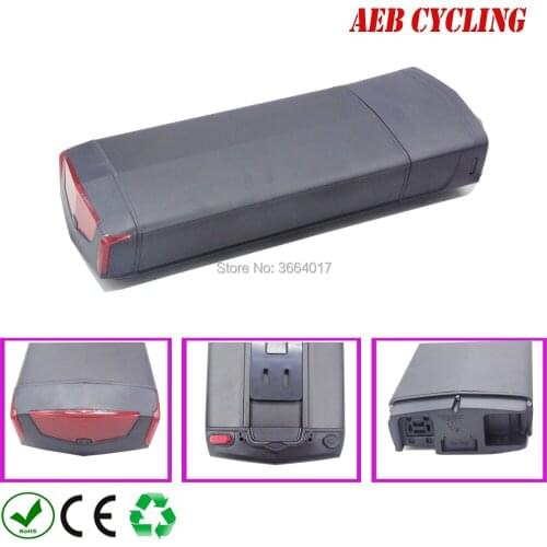 Lithium ion ebike battery high power 48V 13.6Ah RB-3 rear rack Li-ion electric bicycle battery pack for city bike with charger