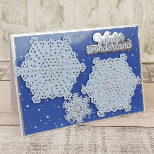 Metal cutting dies cut die sew a snowflake card Scrapbook paper craft knife mould blade punch stencils