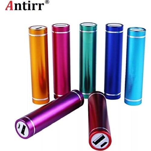 Multicolor Metal Power Bank DIY Kit Storage Case Box Free welding Suit 1X 18650 Battery 5V 1A USB External Charger smart phone