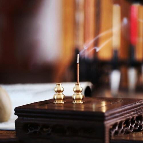 Multifunctional Gourd Incense Burner Gourd Incense Holder Gourd Coin Multifunctional Incense Joss Sticker Holder for Home Decor