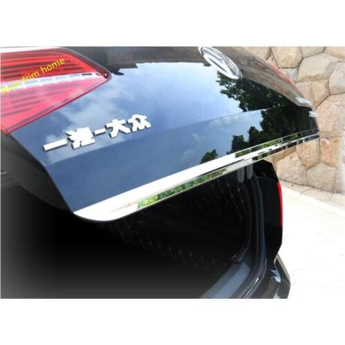 Tail Gate Door Cover Trim Rear Trunk Molding Bezel Styling Garnish Fit For Volkswagen Passat B8 2016 - 2018 Stainless Steel