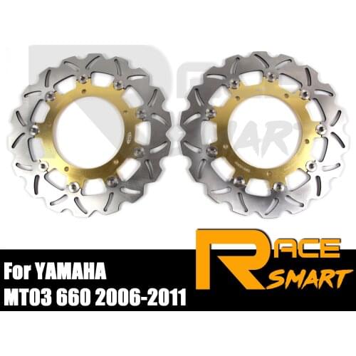 Motorcycle Front Brake Disks Discs Brake Rotors For YAMAHA MT03 660 2006 - 2011 MT-03 MT 03 2007 2008 2009 2010 M T 0 3