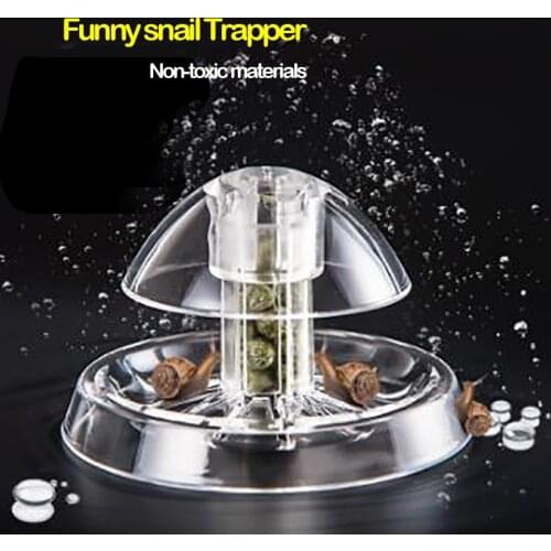 Plastic Transparent Snail Trap Catcher, Plants Planarian Pest Catching Box, Aquarium Fish Tank Leech Plant Snail Trapper