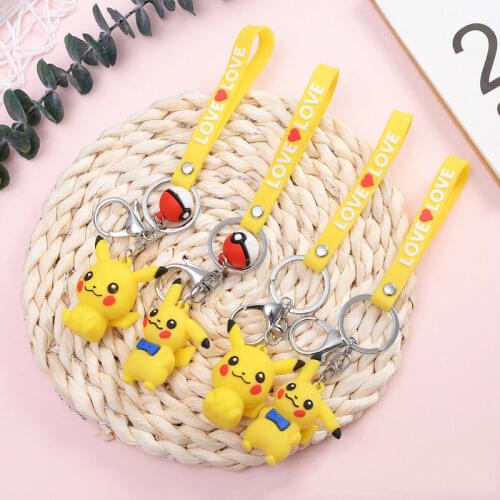 TAKARA TOMY Pokemon Pendant Pikachu Charizard Cartoon Decoration Car Keychain Bag Pendant Decoration Birthday Gift decor