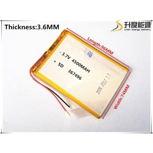 General 4500mah Tablet polymer battery for 7 inch tablet pc A23/A33/MTK6577/MTK6572 4500mah battery working hours 2-4 hours