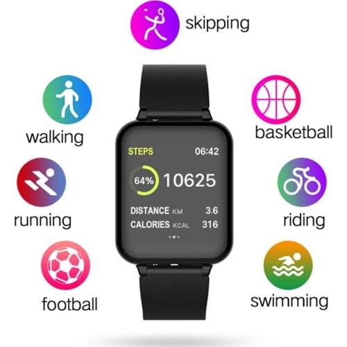 B57 smart watch waterproof heart rate monitor blood pressure multiple sport mode smartwatch women wearable watch men smart clock