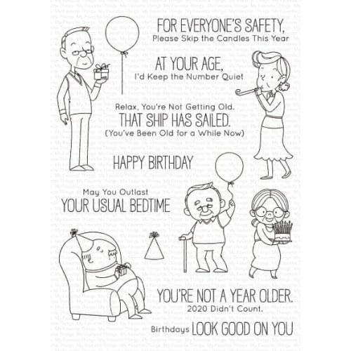 Old Friends Series Transparent Silicone Rubber Stamp And Metal Die Sheet Cling Scrapbooking DIY Cute Pattern Photo Album Stamp