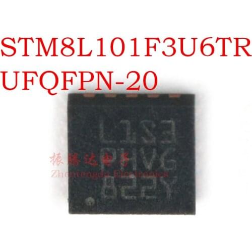 STM8L101F3U6TR STM8 STM8L STM8L101 STM8L101F STM8L101F3 STM8L101F3U6 UFQFPN-20