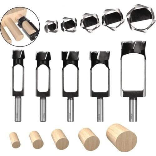 20-40mm Woodworking Drill Bit Tapered Sealing Plug Cutter 13mm Shank Carbon Steel Tapered Tenon for Furniture Making Tools