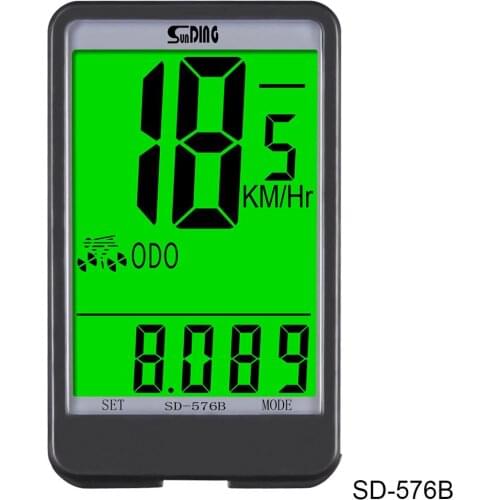 LED Digital Rate Waterproof Bicycle Computer With Backlight Wired Bicycle Computer Bike Speedometer Odometer Bike Stopwatch