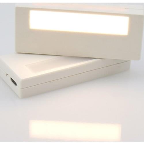 LED Small Night Light USB Recharge 330mah Cabinet Closet Lights Human Body Infrared Sensor For Kitchen Drawers Bedside Tables