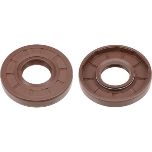 Uxcell Oil Seal 22mm Inner Dia 52mm OD 8mm Thick Fluorine Rubber Double Lip Seals 2Pcs