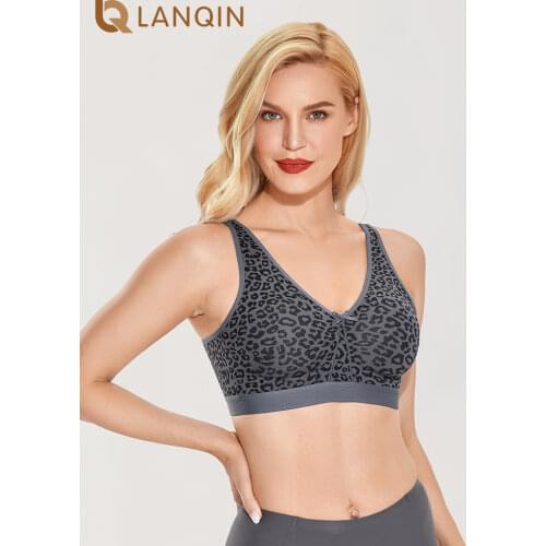 Womens Smooth Wireless Sleep Cotton Bra Plus size Unlined Comfort Support