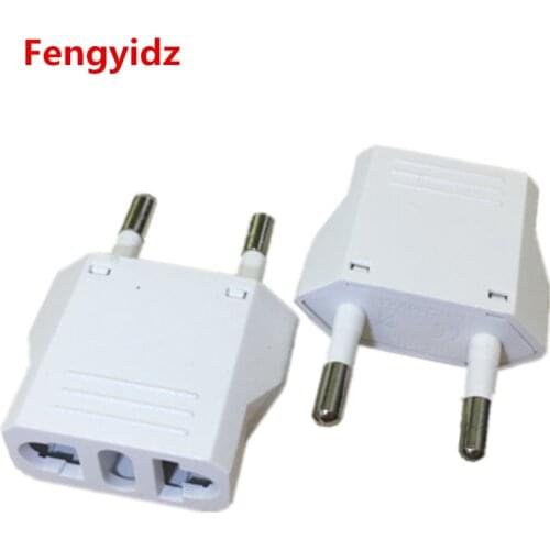 1PCS US To EU Plug Adapter American To Euro Europe European Travel Power Adapter AC Converter Electrical Outlet Socket