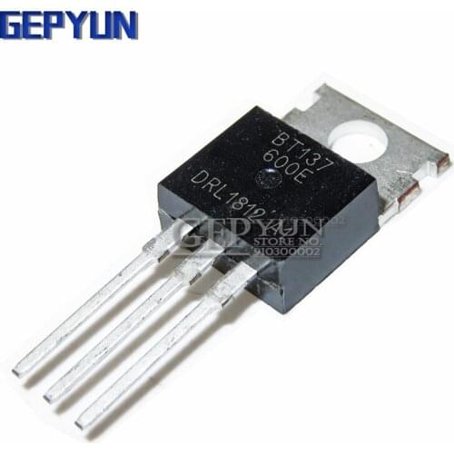 10PCS BT137-600E BT137-600 TO220 TO-220 BT137 Triacs sensitive gate 8A/600V Gepyun