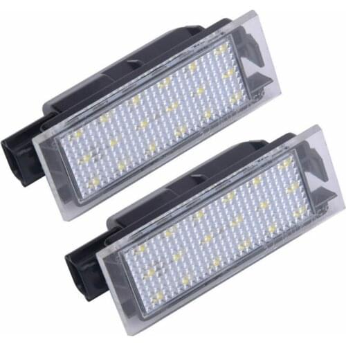 2pcs/set Car LED License Plate Light Number Plate Lamp Exterior Accessories For Smart Fortwo 453 Coupe C453 Cabriolet A453