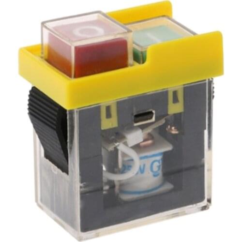 250V 6(4)A Waterproof Machine Saw Cutter Drill On Off Switches Electromagnetic Switch KJD6 5E4 Undervoltage Power OFF Protective